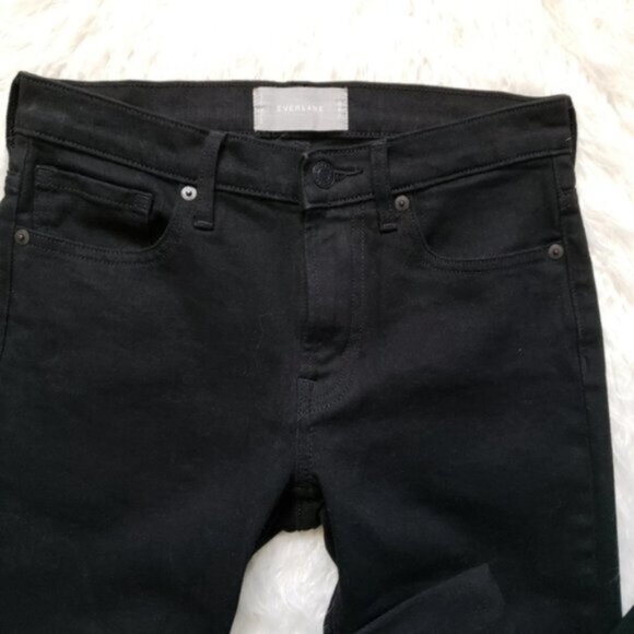 NWOT EVERLANE Mid-Rise Skinny Black Jeans Ankle Crop size 26Reg - Picture 6 of 15
